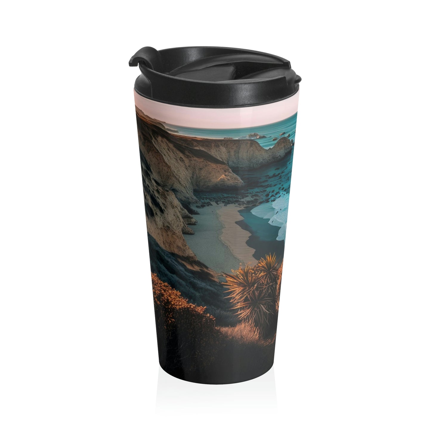 'Sandy Oasis' | Stainless Steel Travel Mug