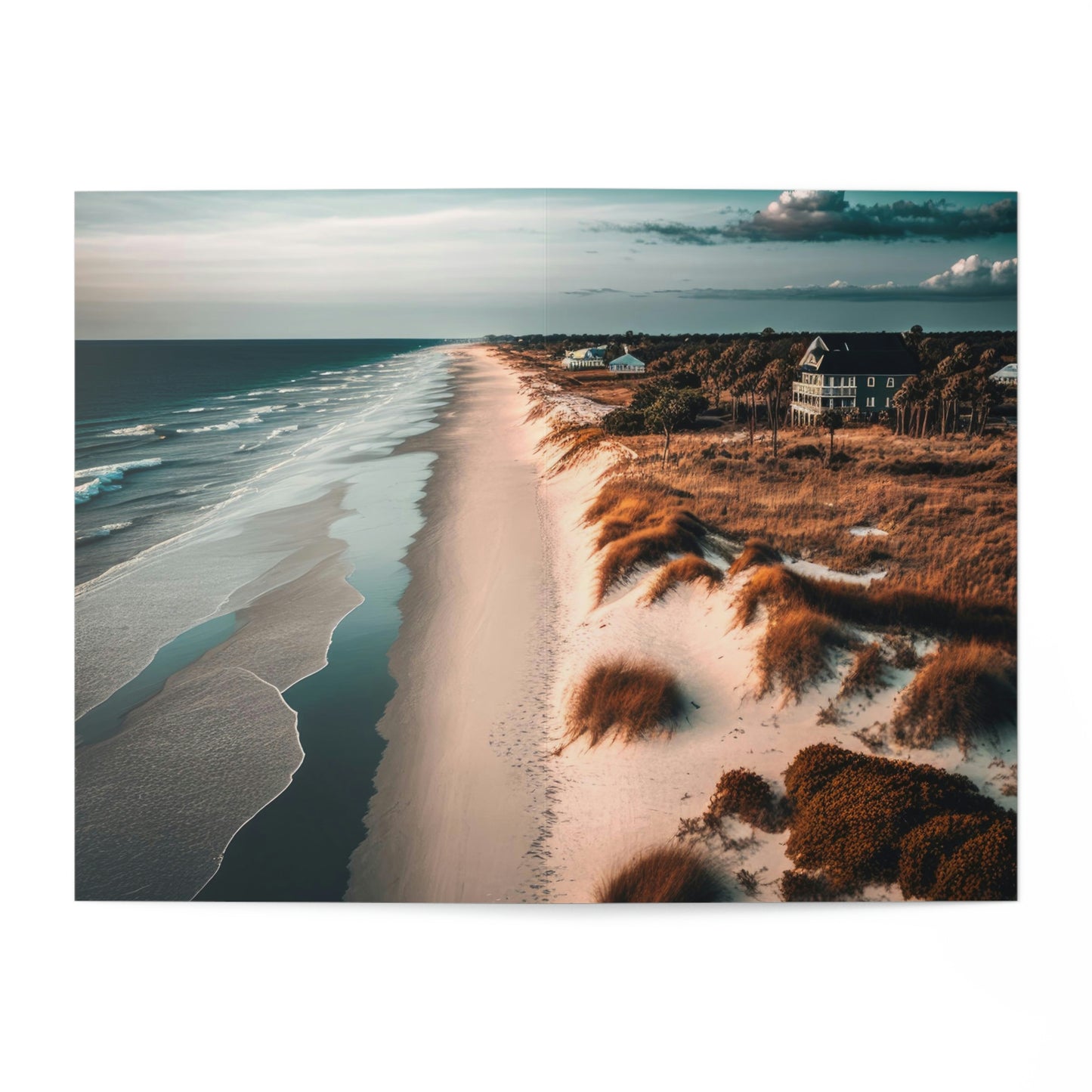 Sand and Surf Beach Bungalow | Greeting Cards