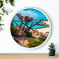 Sunny Seaside Escape | Wall Clock