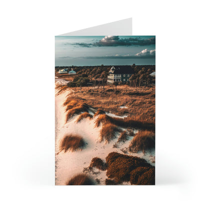 Sand and Surf Beach Bungalow | Greeting Cards