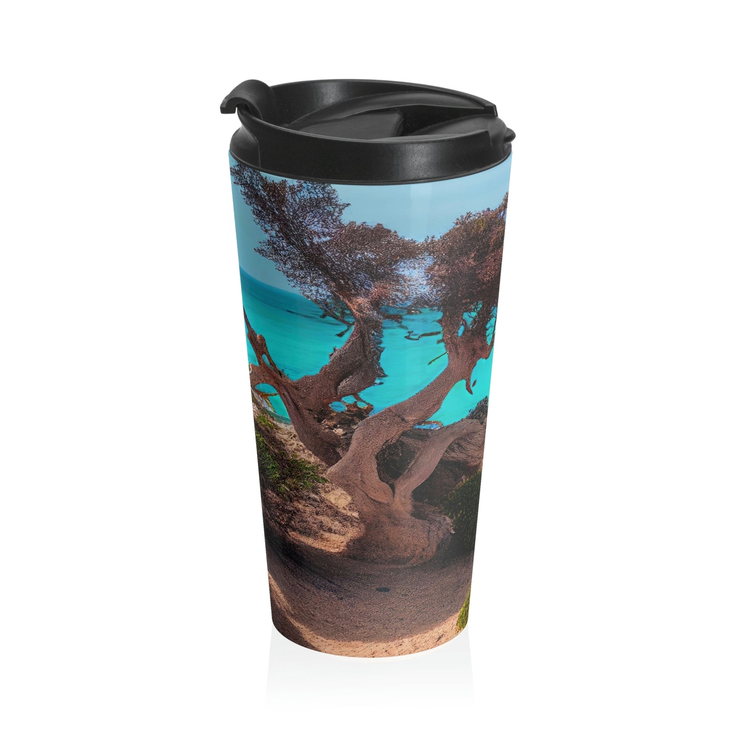 Sunny Seaside Escape | Stainless Steel Travel Mug