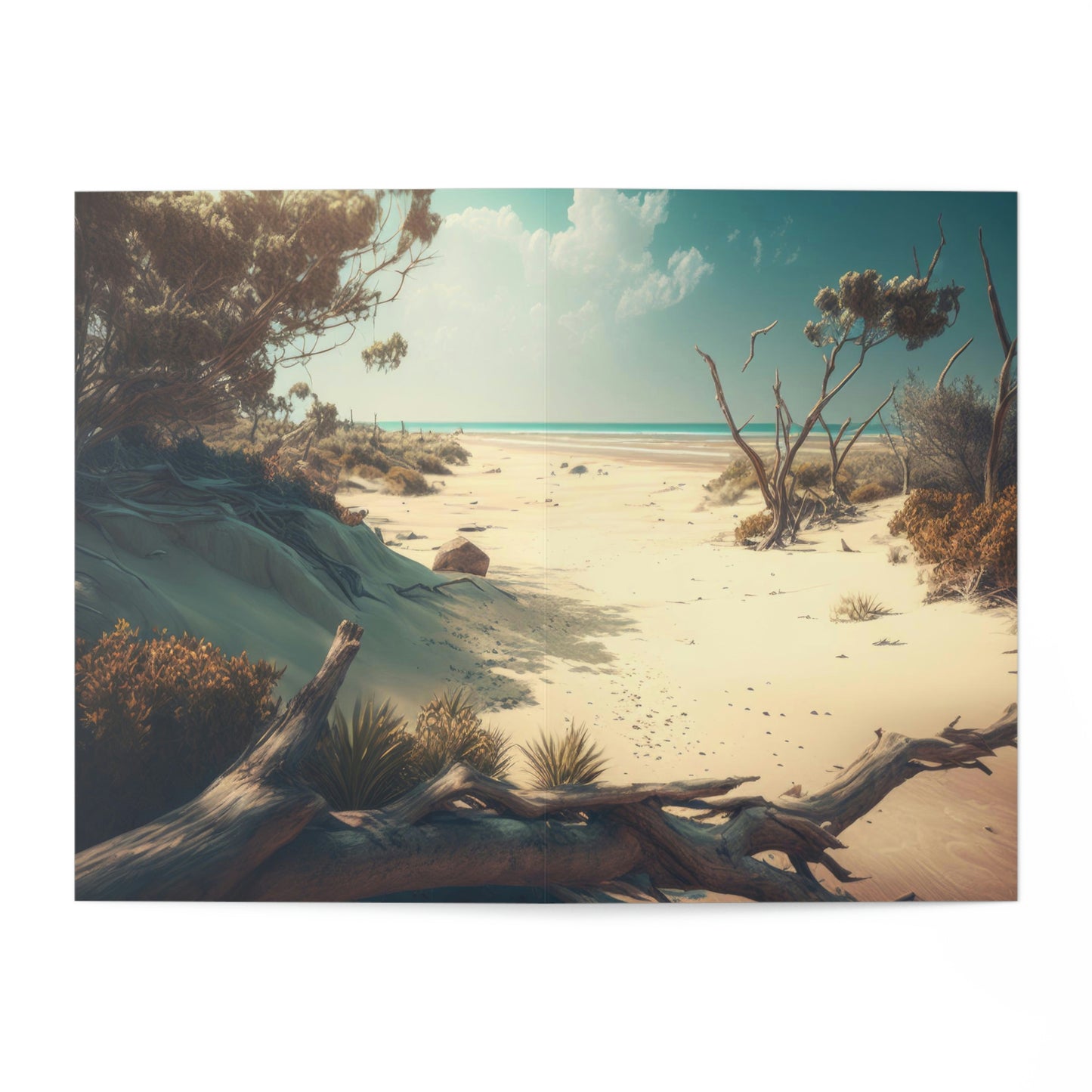 Sunny Shores Beach House | Greeting Cards