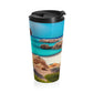 Sunny Seaside Escape | Stainless Steel Travel Mug
