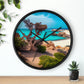 Sunny Seaside Escape | Wall Clock