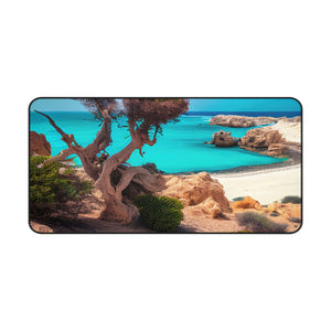 Sunny Seaside Escape | Desk Mat