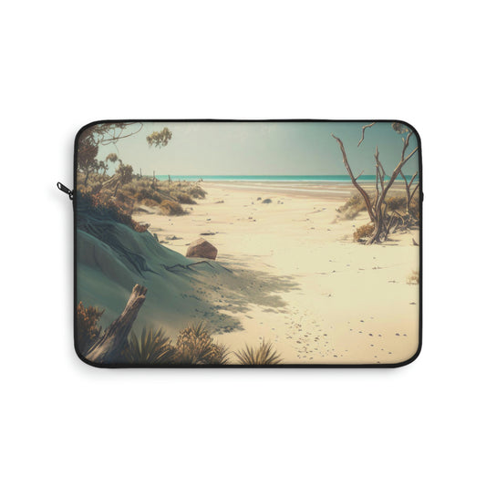 Sunny Shores Beach House | Laptop Sleeve