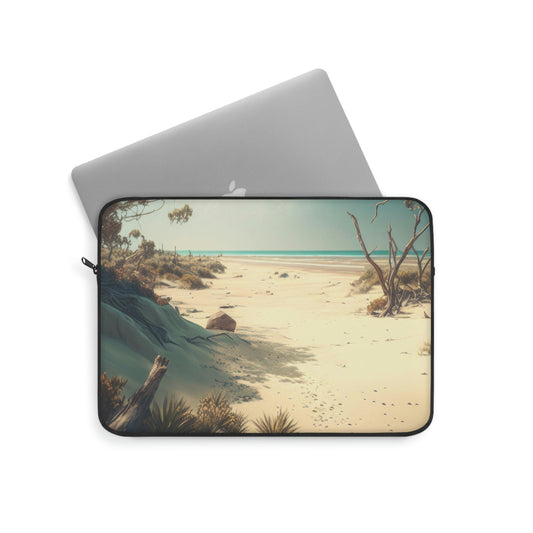 Sunny Shores Beach House | Laptop Sleeve