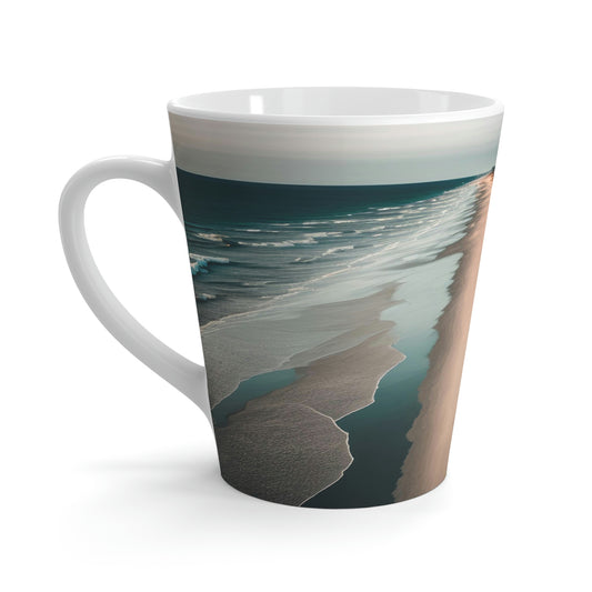 Sand and Surf Beach Bungalow | Latte Mug