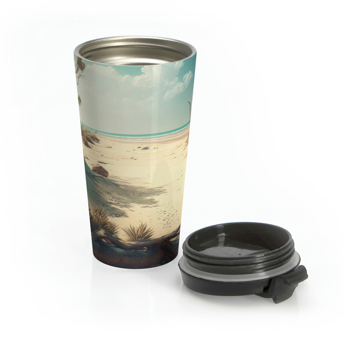 Sunny Shores Beach House | Stainless Steel Travel Mug