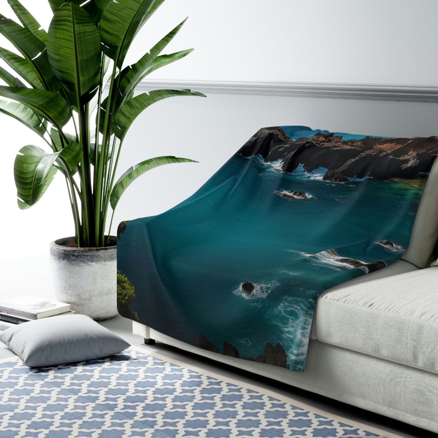 Seashell Cottage | Fleece Blanket