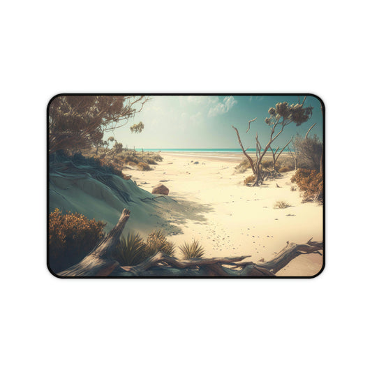 Sunny Shores Beach House | Desk Mat